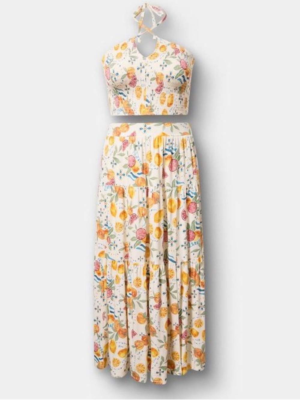 Smocked Maxi Skirt Set